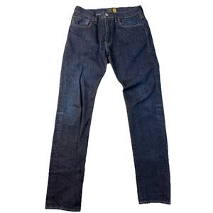 J Crew Jeans Mens 30x32 Blue 484 Slim Straight Dark Wash Stretch Denim